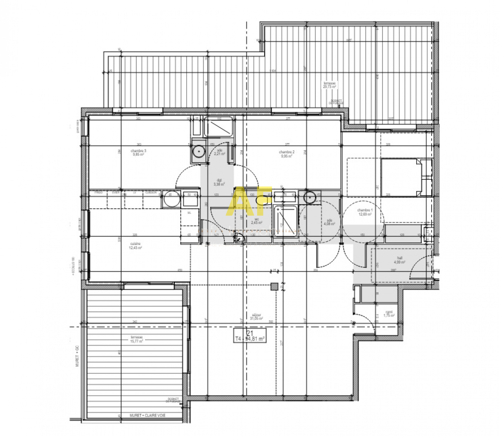 Vente Appartement 95m² 4 Pièces à Le Dramont (83530) - Af Info Immobilier